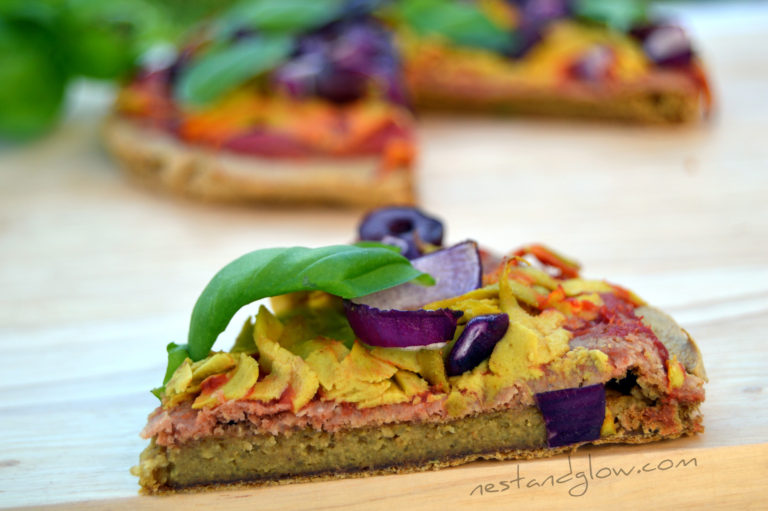 Gluten Free Quinoa Crust Pizza Recipe - Nest And Glow