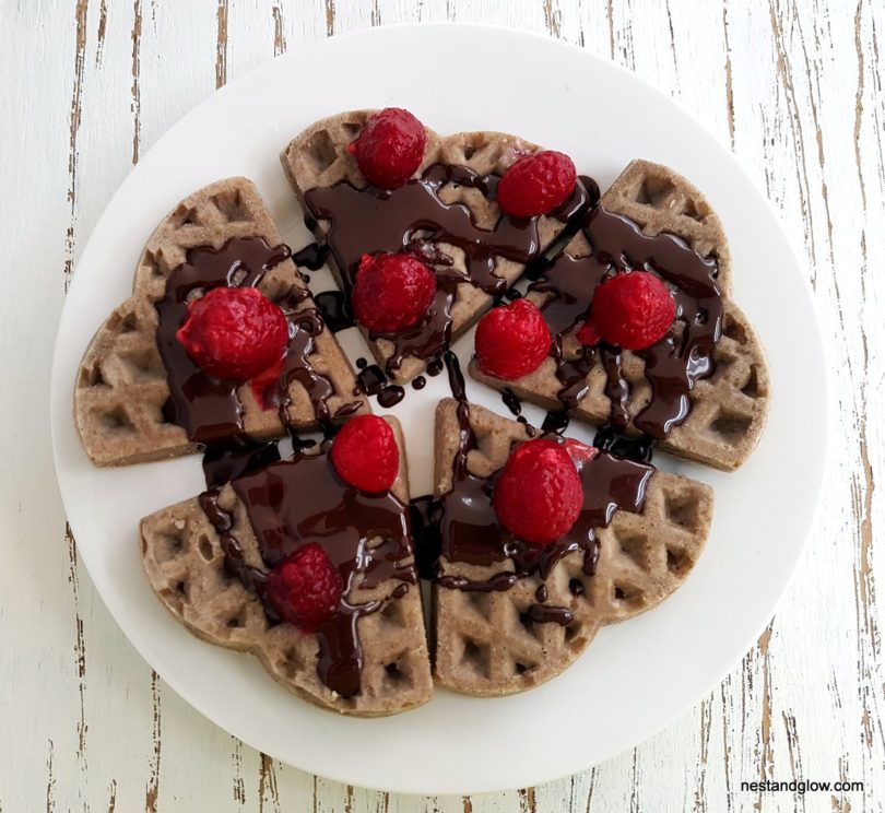 Chia Buckwheat Waffles Recipe [no egg, no dairy, no gluten]