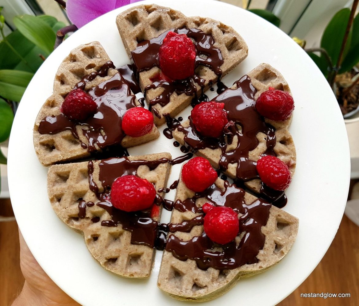 Chia Buckwheat Waffles Recipe [no egg, no dairy, no gluten]