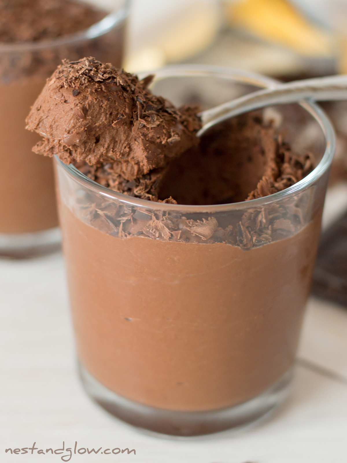 2 Ingredient Chocolate Protein Mousse – Nest and Glow