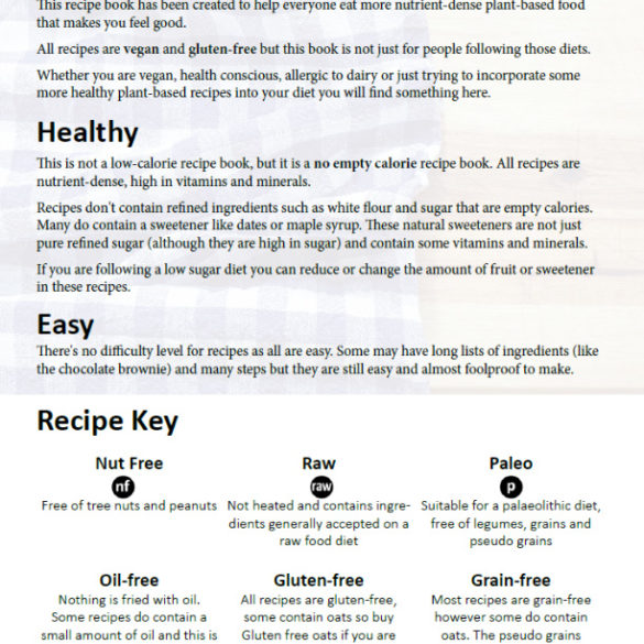 Healthy and Easy Recipe Book – Nest and Glow