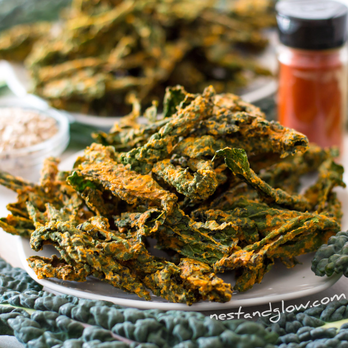 Smoked BBQ Kale Crisps – Nest and Glow