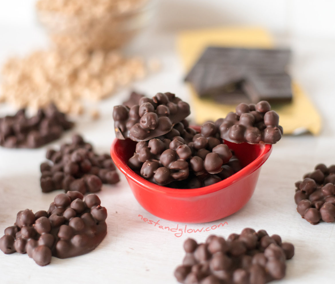 2-Ingredient Protein Candy – Chickpea and Chocolate Clusters – Nest and ...