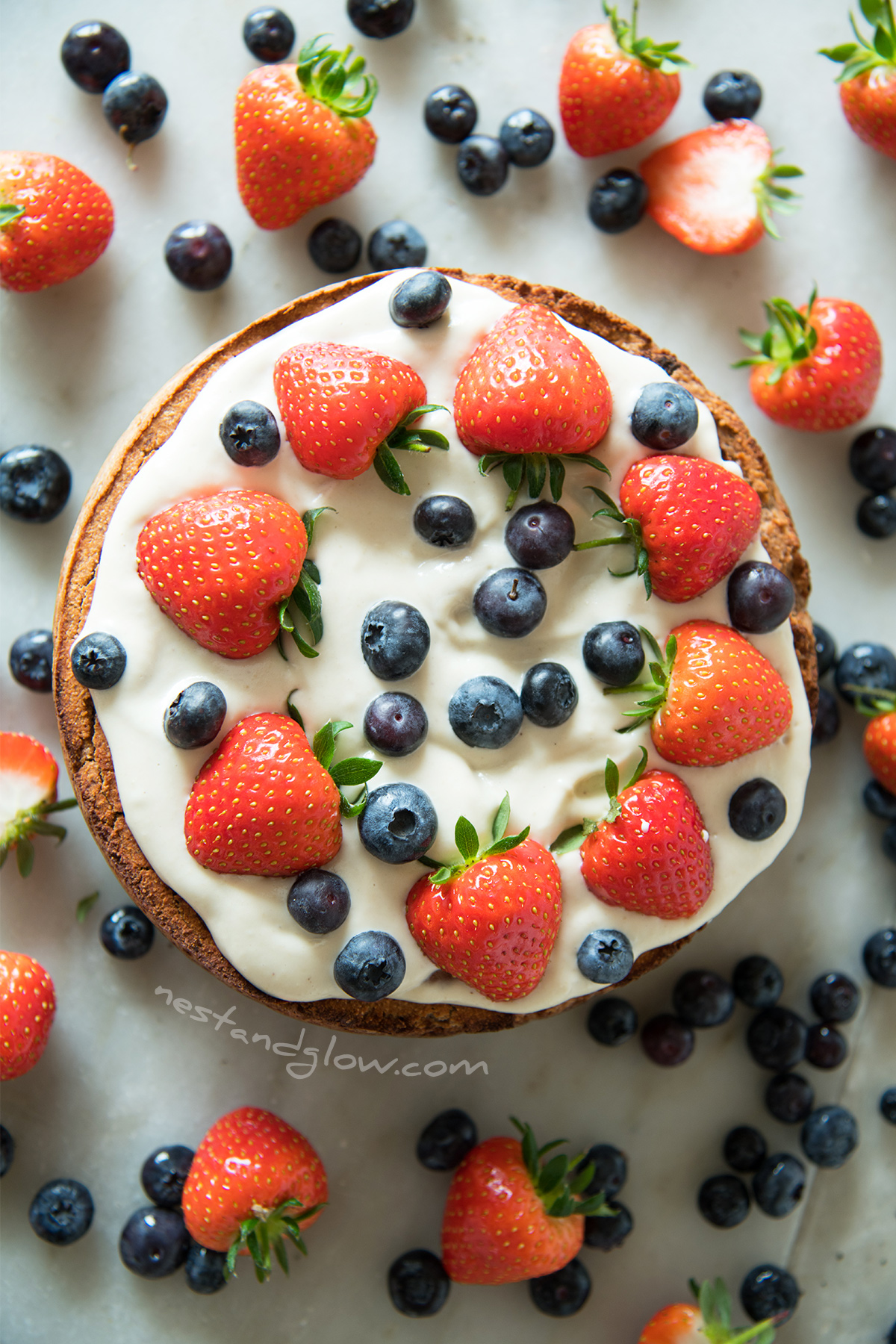 Chickpea Strawberry Cake – Nest and Glow