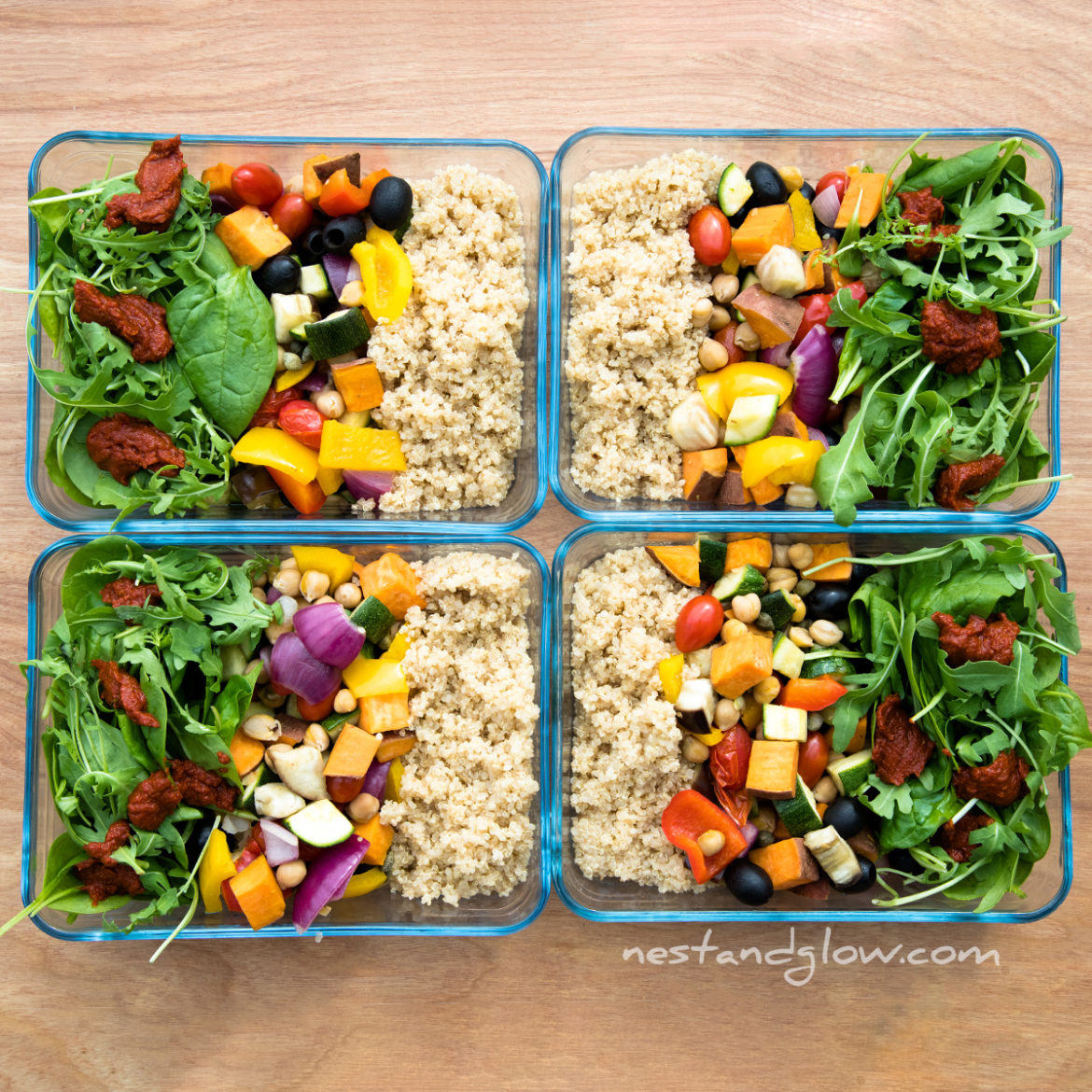 Layered Quinoa Salad – Nest and Glow