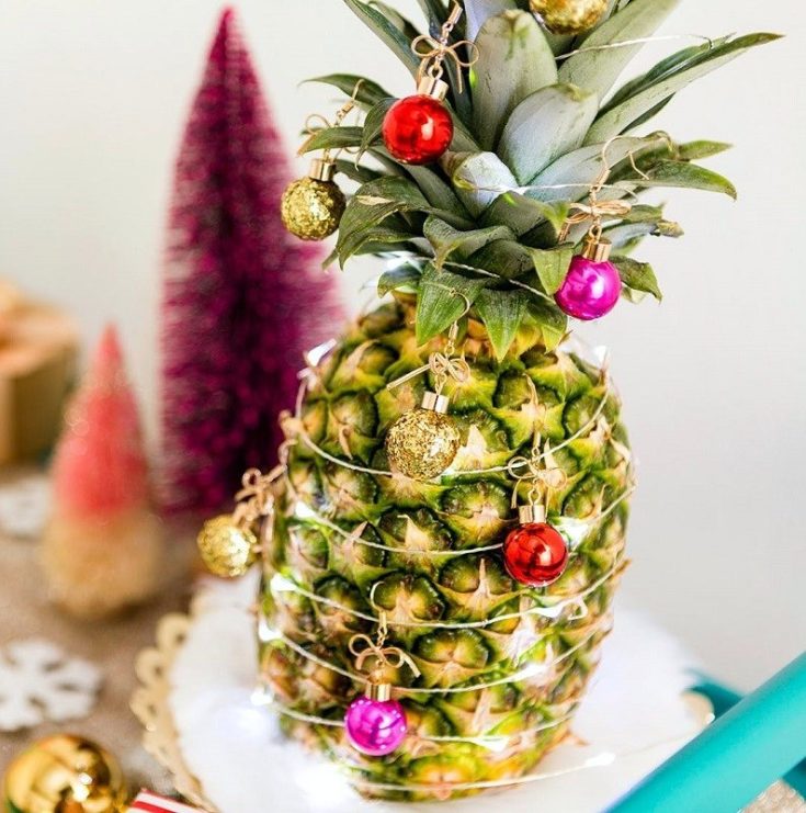 Pineapple Christmas Trees Are the Perfect Zero Waste and Budget ...